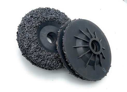 SIGNI 5 Pack SiC Plastic Back Grinding Wheel for Granite/Marble/Concrete and Glasses, 4.5 INCH, 8 GRIT