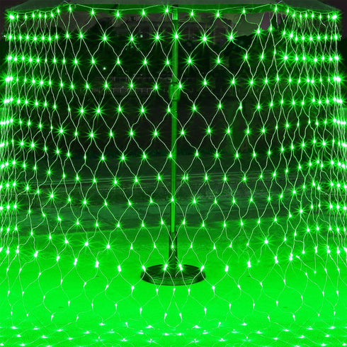 12FT 5FT 360 8 WATERGLIDE Outdoor Christmas Net Lights, x LED Mesh String Light with Lighting Modes, Connectable