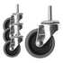 DELIVeR 2 Inch Swivel Caster Wheels, Set of 4, 80 Lbs Per Caster, Replacement Rubber Caster Wheels