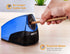 Bostitch Office Electric Pencil Sharpener, Powerful Motor, High Capacity Shavings Tray, Blue Chrome Metallic