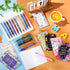 Funrous 32 Pcs Motivational Quote Pens, Inspirational Notepads Mini Journal Gift Set for Students and Office