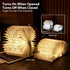 Light,3-Color 1200mAh Floral Print Book Book Lamp Book Lovers Gifts | Portable Foldable Paper Desk Lamp | Night Reading