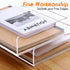 Paper Letter Tray Organizer, Acrylic Stackable Desk Organizer for Office Supplies, 2 Tier Clear Tray for Files and