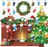 Christmas Bulletin Board Set, Tree Fireplace Decorations, XMAS Holiday Cutouts for Classroom Bulletin Boards