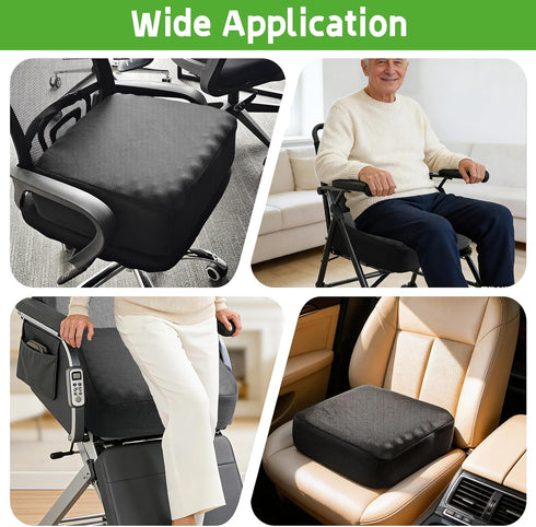 varrisin 5.9" 17.7x15.7x5.9 Inch Extra Thick Chair Cushions, Office Chair Booster Seat Cushion Foam Recliner Cushions
