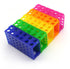 Heathrow Scientific HS29022G Interlocking Tube Rack - 4 Way, Polypropylene, Assorted Colors, Pack of 5