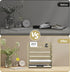 Supeasy 5 Trays Paper Organizer, Mesh Desk File Organizer with Handle for Office, Home, or School (Gold Yellow)