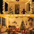 200LED 60FT 8 Ollny Christmas Lights Indoor, Warm White Connectable Plug in String Light Outdoor, Modes Waterproof