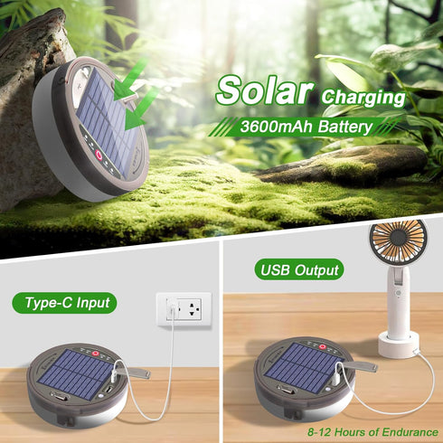 4 1 8 (42ft), Outdoor Waterproof Portable Stowable String Light, in Retractable Camping String Lights with Lighting