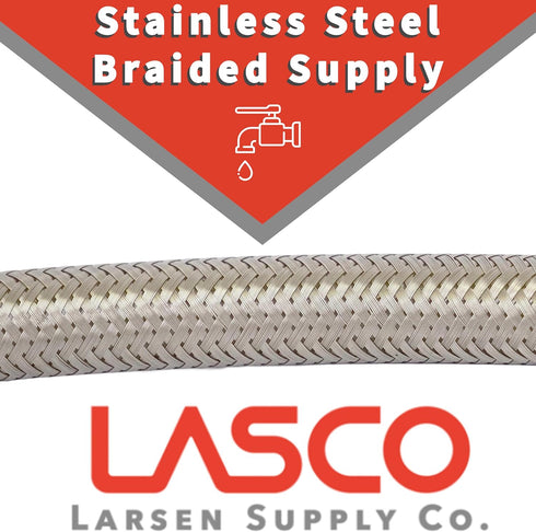 LASCO 10-0901 Old Style Leg Bathtub Supply Line, 1/2-Inch Female Iron Pipe, 25-Pack