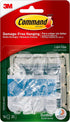 Command 16 20 (17017CLR-AWES), (17017CLR-AW-E) Outdoor Light Clips, clips, strips, Water-Resistant Adhesive Clear