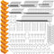 ELEAD 260 Piece Pegboard Hooks, 1/8 and 1/4 inch Organizer Accessories with Pegboard Bins