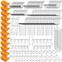 ELEAD 260 Piece Pegboard Hooks, 1/8 and 1/4 inch Organizer Accessories with Pegboard Bins