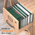 Plastic Hanging File Folders, 12 Pack, Letter Size, Reinforced Hang Folders, Designed for Home and Office, Green