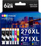 GPC Image PGI-270XL CLI-271XL Replacement Ink Cartridges for Canon 270 271 - 6 Pack (PGBK Black, Cyan, Magenta, Yellow)