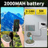 ZQHGMM 32.8ft 8 4-in-1 Warm Camping String Lights, Rechargeable Retractable String Lights, Waterproof Indoor/Outdoor