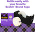 6 3/4 1000 Scotch Gift Wrap Tape with Desktop Dispenser, Rolls of in x in Each, Includes Desktop Tape Dispenser