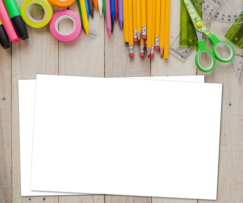 5x8 50 Pack Home Advantage Blank Index Cards - Our of Plain Index Cards Use Heavy Duty Cardstock to Make Them Bleed