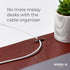 Nordik Leather Desk Mat, Whiskey Brown, Premium Mouse Mat & Desk Pad Protector, 35 x 17 Inch, Felt Vegan Leather
