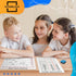 SCRIBBLEDO Dry Erase Division Multiplication Chart Whiteboard, Double Sided Times Table Math Manipulatives for Kids