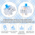 FdcZeyxior 50 3 PCS Mechanical Keyboard Switches Keyboard Clicker Pin Blue Switch Replacement Keyboards Keys