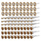 90 Pcs Wire Brushes Set, Rocaris Brass Wire Wheels Pen Brushes Kit Accessories for Rotary Tool