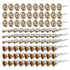 90 Pcs Wire Brushes Set, Rocaris Brass Wire Wheels Pen Brushes Kit Accessories for Rotary Tool