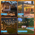 S11 50FT, 16 Bulbs 2700K Dimmable GvvooHome LED Outdoor String Lights Shatterproof & Waterproof Patio Lights