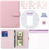 SOUL MAMA Budget Binder with Cash Envelopes, Pink Money Organizer for Budgeting, Money Saving Binder