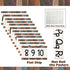 gisgfim 12 Pieces Alphabet Bulletin Board Strips Set - ABC Alphabet Banner & Number Border Posters