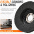 4 1/2 Inch Nylon Fiber Flap Disc Buffing Polishing Wheel 800 Grit for Angle Grinder, Metal Wood Finishing