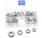 cSeao 110pcs Stainless Steel Finishing Cup Countersunk Washers Assortment Kit - 6#/8#/10#/12#