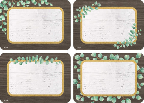 Teacher Created Resources Eucalyptus Name Tags/Labels - Multi-Pack of 36