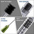10 Pack Borosilicate Glass Luer Lock Syringe, 1ml Reusable Glass Syringes for Arts, Crafts, Lab, Thick Liquids