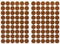 Mini Skater 108Pcs Self-Adhesive Wooden Furniture Cabinet Screw Hole Cover Stickers Decoration Supplies,20mm Dia
