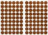Mini Skater 108Pcs Self-Adhesive Wooden Furniture Cabinet Screw Hole Cover Stickers Decoration Supplies,20mm Dia
