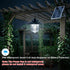 IP65 Sumaote Solar Shed Light Indoor Outdoor, Warm White & Cool White Pendant Light with Pull String, Waterproof Solar
