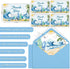 Yuzioey 50 Pack 4x6 Summer Surfing Thank You Cards, Wave Beach Thank You Notes with Matching Envelopes & Stickers