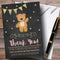 The Card Zoo Chalk Gold Girls Teddy Bear Party Thank You Cards
