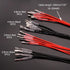Twidec 20Pcs Female Spade Crimp Terminal, 2.8mm and 4.8mm with Insulating Sleeve and Wire Red + Black Assortment Kit