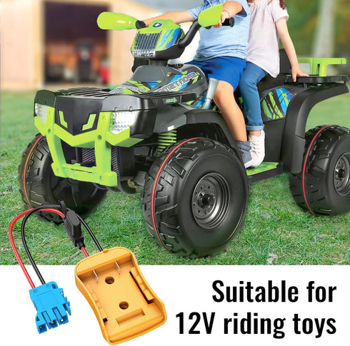 Power Wheels Adapter for Dewalt 20V Battery, Wire Harness Connector for Peg-Perego Ride-on Car