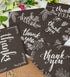 T&M Quality Designs LLC 120 6 4x6 Inch Elegant Black and White Chalkboard Kraft Thank You Cards with Kraft Envelopes