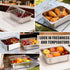 6-Pack 1/2 12.8x10.4'' Commercial Size Polycarbonate Food Pan Lids with Handle, Clear Steam Table Hotel Pan Cover