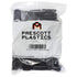 Prescott Plastics 1" x 1 1/2” Ribbed Plastic Hole Caps, 10 Pack, Durable Black Rectangular End Caps for Indoor Outdoor