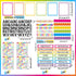 Aurtho 99 60 24 8 7 Pcs Science Fair Board Supplies Trim Scalloped Bulletin Board Borders Presentation Subtitles