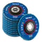 NEIKO 11116A 10 Pack 4-1/2" Zirconia Flap Discs, 40 Grit Flapper Wheel for Angle Grinder, 7/8" Arbor