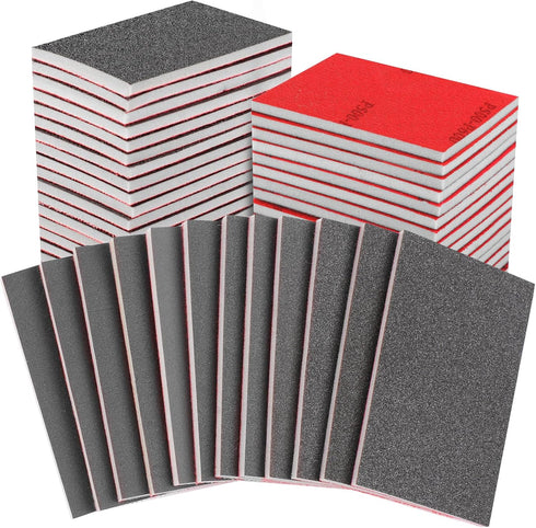 24PCS 3 x 4 Inch Sanding Sponge Set, 120-3000 Grit Soft Foam