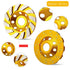5 Pieces Diamond Cup Grinder - 4 Inch Turbo Diamond Grinding Cup Wheel for Heavy Duty Angle Grinder