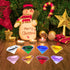LONGWIN 30mm Crystal Diamond Paperweight, Multicolor Pirate Gems Birthstone Table Decorations