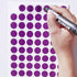 PARLAIM 1050 3/4" Round Color Coding Circle Dot Labels, 15 Sheets, 0.75 inch Purple Stickers
